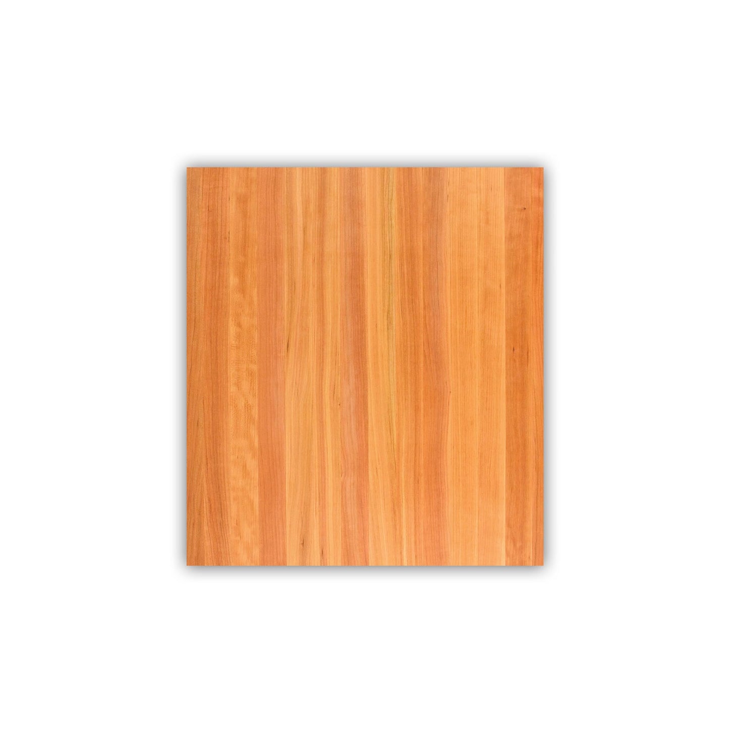 John Boos Rectangular Wooden Blended Cherry Counter & Island Top Cutting Board 24”x25” – 1.5” Thick, 25-lb Non-Reversible Countertop Butcher Block with Eased Edges & Edge-Grain – Made in the USA