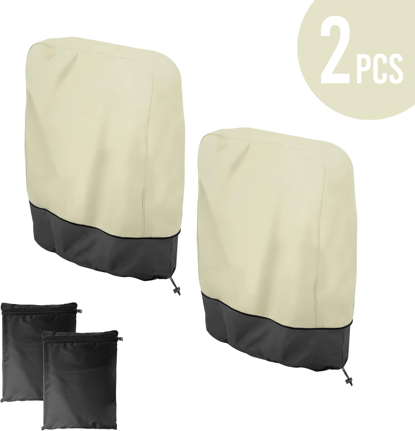 2Pcs Bag(28''L 43''H) Zero Gravity Chair Cover, Waterproof Outdoor Folding Chair Covers, Dustproof Lawn Patio Furniture