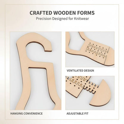 byepica 4pcs Sock blockers for Knitting, Adjustable Sock Stretcher, Wooden Stretcher Blocker for Knitting Sock Sizing Ruler Tool with Aesthetic Shape Design