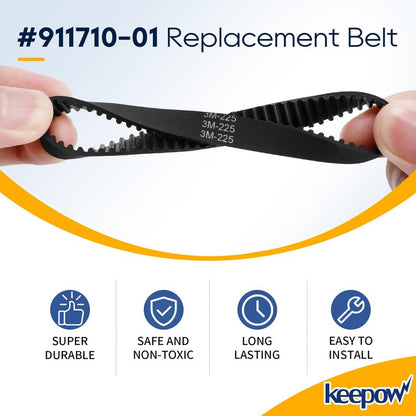 KEEPOW DC17 Replacement Belt Part 911710 01 02 Compatible with Dyson DC17 Animal Absolute Vacuum Cleaner, 4 Pack
