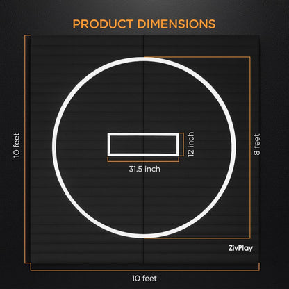 Wrestling Mat for Home 10x10 Feet MMA Mat to Practice BJJ Jiu Jitsu Judo Grappling Boxing Taekwondo with 3cm Foam Protection Antislip Waterproof Odor Control Foldable Mat Black Color