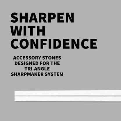 Spyderco - Tri-Angle White Sharpening Stone with Fine-Grit for Professional-Grade Finishing and Polishing - Sharpmaker - 204F1