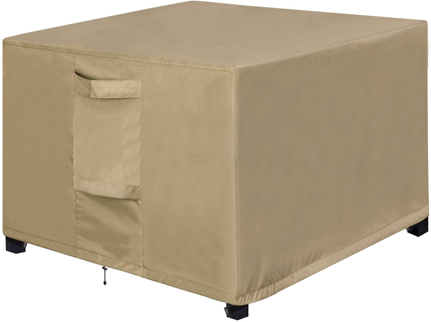 25L 25W 17H Inch, OutdoorLines Outdoor Waterproof Patio Ottoman Covers - Square UV-Proof Patio Side Table Cover
