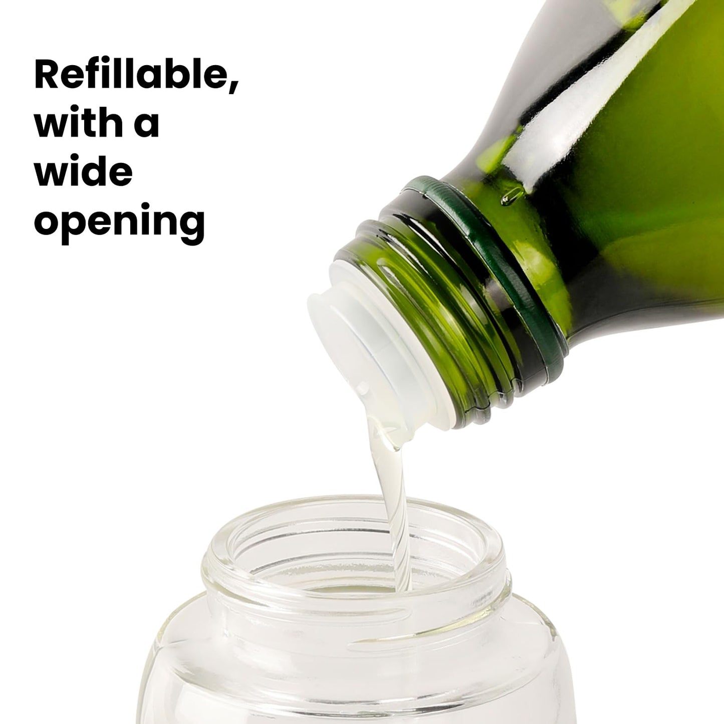 Mistifi glass Oliver Oil Sprayer for cooking, Spray bottle 6oz, Non-Aerosol Refillable Dispenser Oil Mister PS887