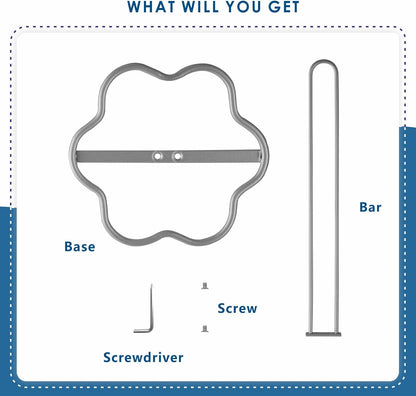 Paper Towel Holder Countertop, Sturdy Kitchen Paper Towel Stand for Organization and Storage