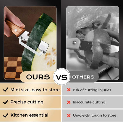 Premium Vegetable Peeler with Wooden Handle and Bottle Opener,Multi-Functional Vegetable Peeler for Kitchen, 2-In-1 Stainless Steel Kitchen Tool, for Fruit Veggie, Includes Bottle Opener (2PCS)