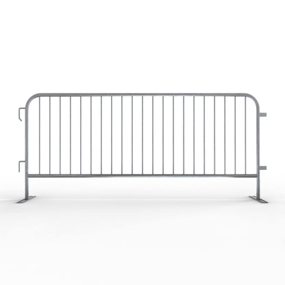 Angry Bull Barricades Barricade in a Box - Heavy Duty Interlocking Steel Barricade, 8.5 Ft. (Hot Dipped Galvanized, Flat Feet)