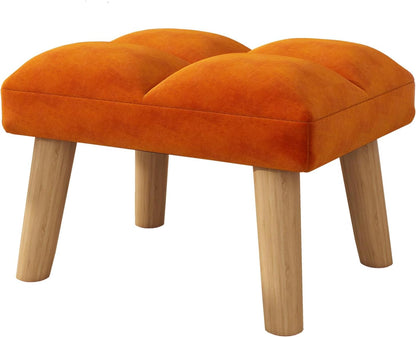 15.74" D11.81" W10.62" UHBD032J YMYNY Footstool, Small Ottoman Stool Chair, Modern Padded Sofa Seat Foot Rest Stool