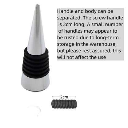 ENLAYER Wine Stoppers for Wine Bottles, 22Pcs Stainless Steel Wine Stoppers, Reusable Wine Corks for Beverage, Silicone Wine Stopper for DIY Wedding Bar Holiday Party Gifts