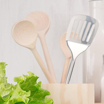 MAGICLULU 1 Set Stainless Steel Kitchenware Food Cooking Spatula, Soup Spoon, Slotted Turner, Non-Stick Pan for Eggs,