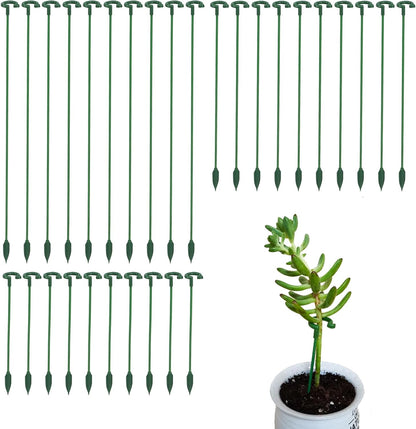 Small Plant Stakes - Pack of 30 | Durable Support for Indoor Plants - 3 Sizes: 6.7/10.7/14.6 Inches