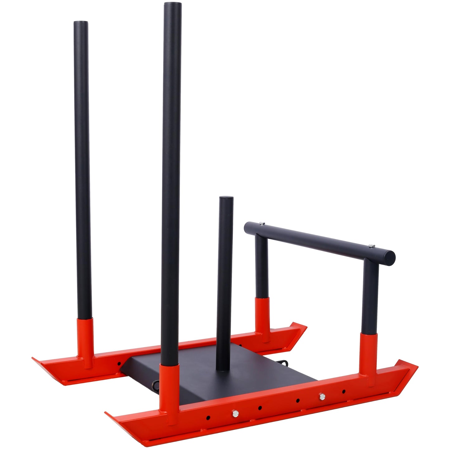 Gecheer Weight Sled for Strength Training Speed Training Explosive Power Muscle Building Push Pull Exercises Compatible with 1 Inch and 2 Inch Weight Plates
