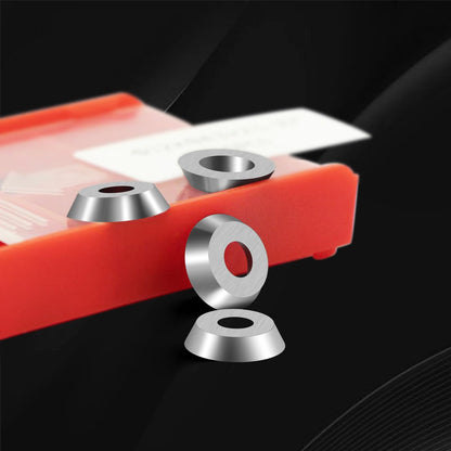 12mm Round Carbide Inserts for Woodturning, R12 X 2.5mm Indexable Tungsten Carbide Cutter Inserts Set fits for DIY Woodworking Wood Lathe Turning Finisher Hollower Tools with Screws 10pcs