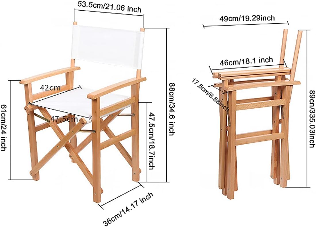 20.86" 16.14" Upone L x W Directors Chair Canvas Replacement Covers Kit for Directors Chairs,Movie Chair Replacement