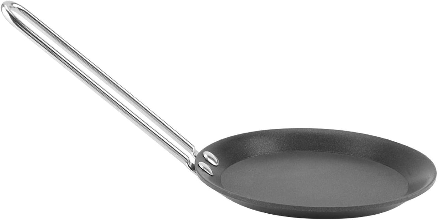 Zerodis Mini Egg Pan, Nonstick Frying Skillet for Household Pancakes, Steel Handle, Kitchen Camping Cookware