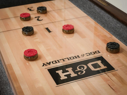 Doc & Holliday - Paula Parsons Shuffleboard Table (12FT,Antique Coffee)