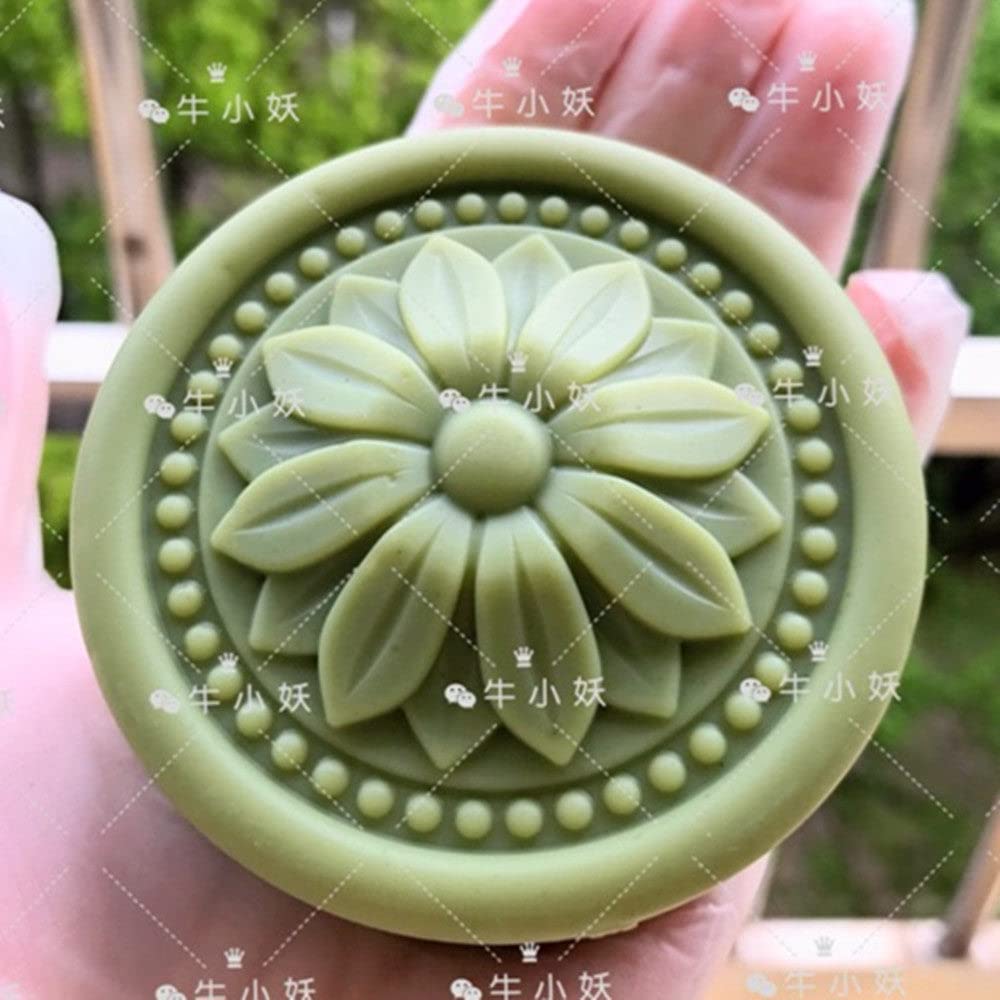 Silicone Bath Bomb Mold Soap Making Mold Handmade Craft DIY Wax Resin Plaster Clay Mould Flower (14262-B)