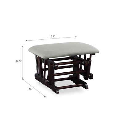 Baby Relax Huntington Nursery Glider & Ottoman, Espresso