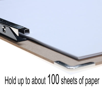 Acocony 11x17 Clipboard with Hardware Corner Guard Vertical Extra Large Clipboard Hardboard with 8 Inch Jumbo Lever Clip 11 x 17 Clipping Board Log Color 1 Pack