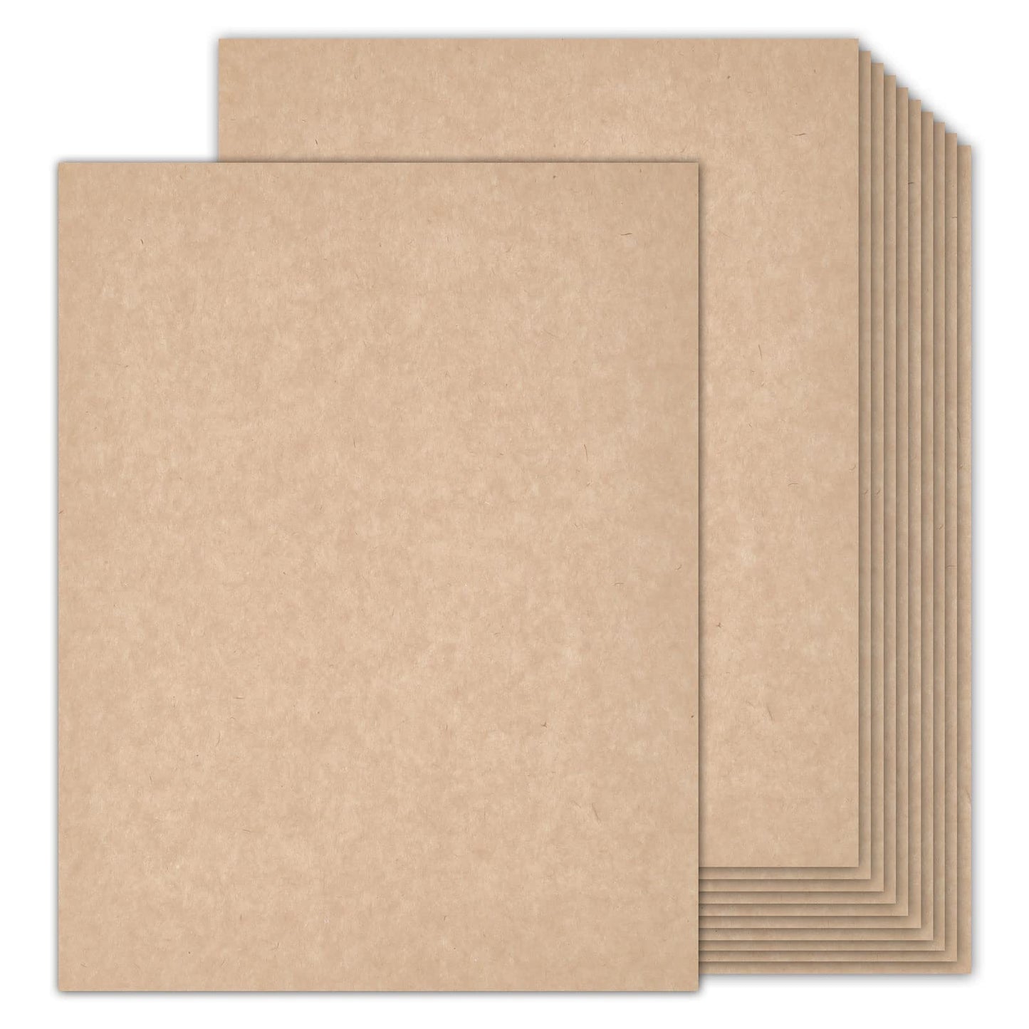 100 Sheets Parchment Cardstock 8.5 x 11 Textured Printer Paper, Goefun 90lb Tan Card Stock Printer Paper for Scrapbooking, Cardmaking, Invitations and Crafts