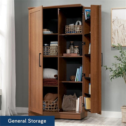 Sauder HomePlus Storage Cabinet/ Pantry cabinets, Sienna Oak finish
