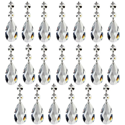 H&D HYALINE & DORA 20pcs Teardrop Chandelier Crystal Glass Pendants Beads