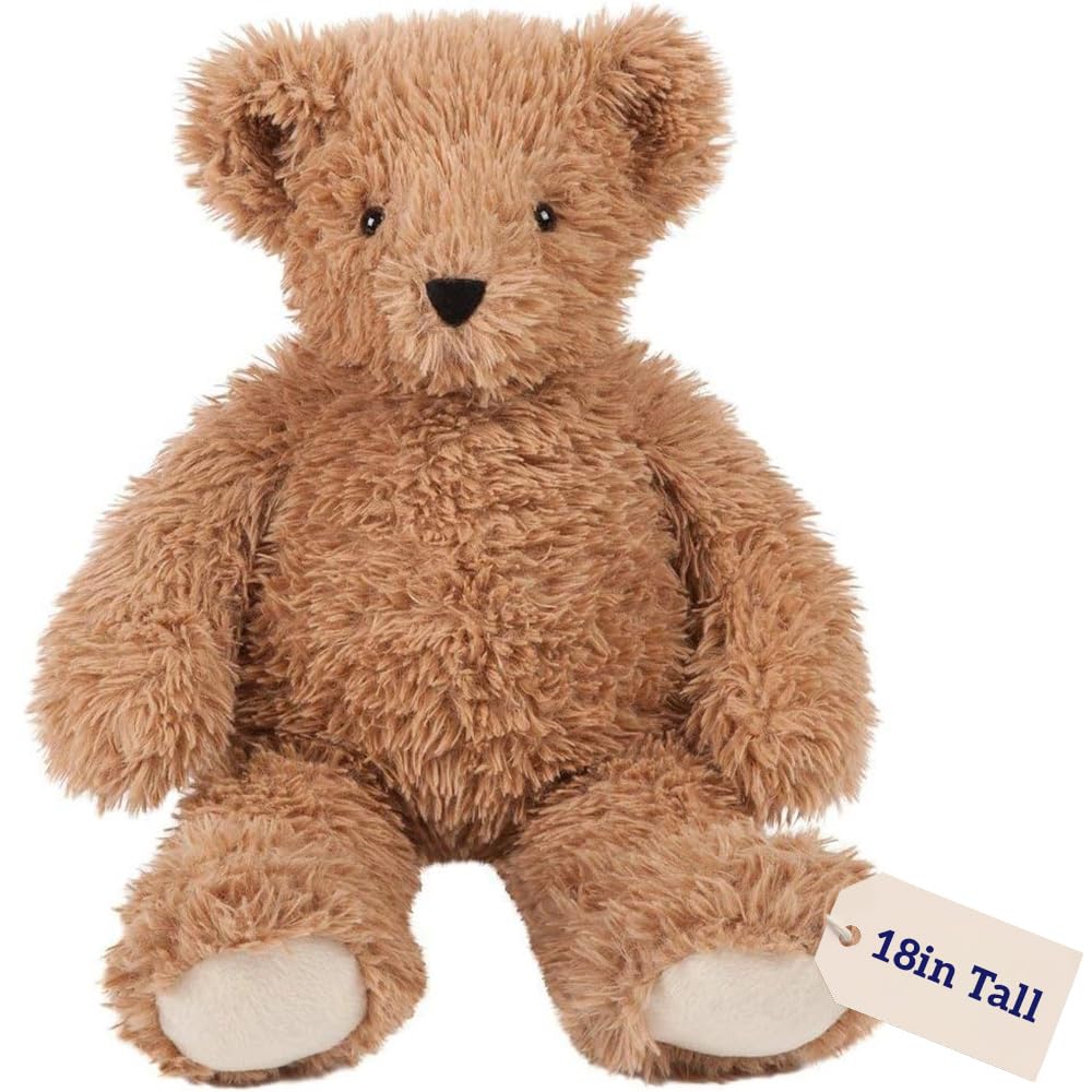 Vermont Teddy Bear 18 Inch Brown Bear | Super Soft Easter Teddy Bear Stuffed Animal | Cozy Plush for Sleeping | Romantic Gift Teddy Bear for Girlfriend | Crafted in the USA