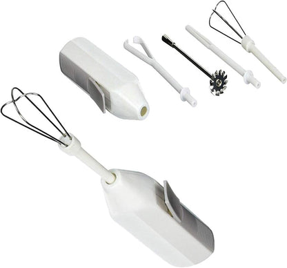 5pc Deluxe Mini Cordless Mixer - Blend, Whip, Stir, Beat, Drink Frother