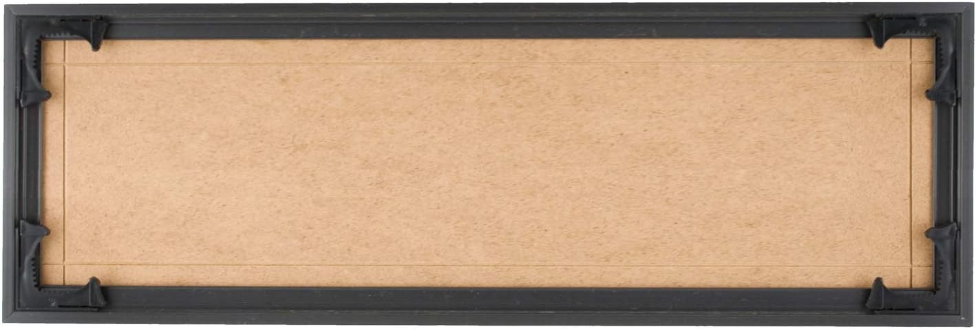 Quadro Frames 6x17 inch Picture Frame, Black, Style P375-3/8 inch Wide Molding