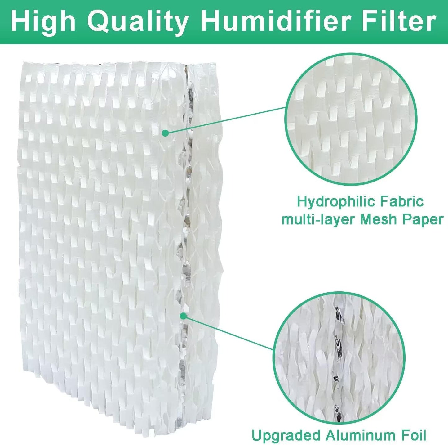 4-Pack WF813 Humidifier Wick Filter Replacement for ReliOn RCM-832 and ProCare PCWF813