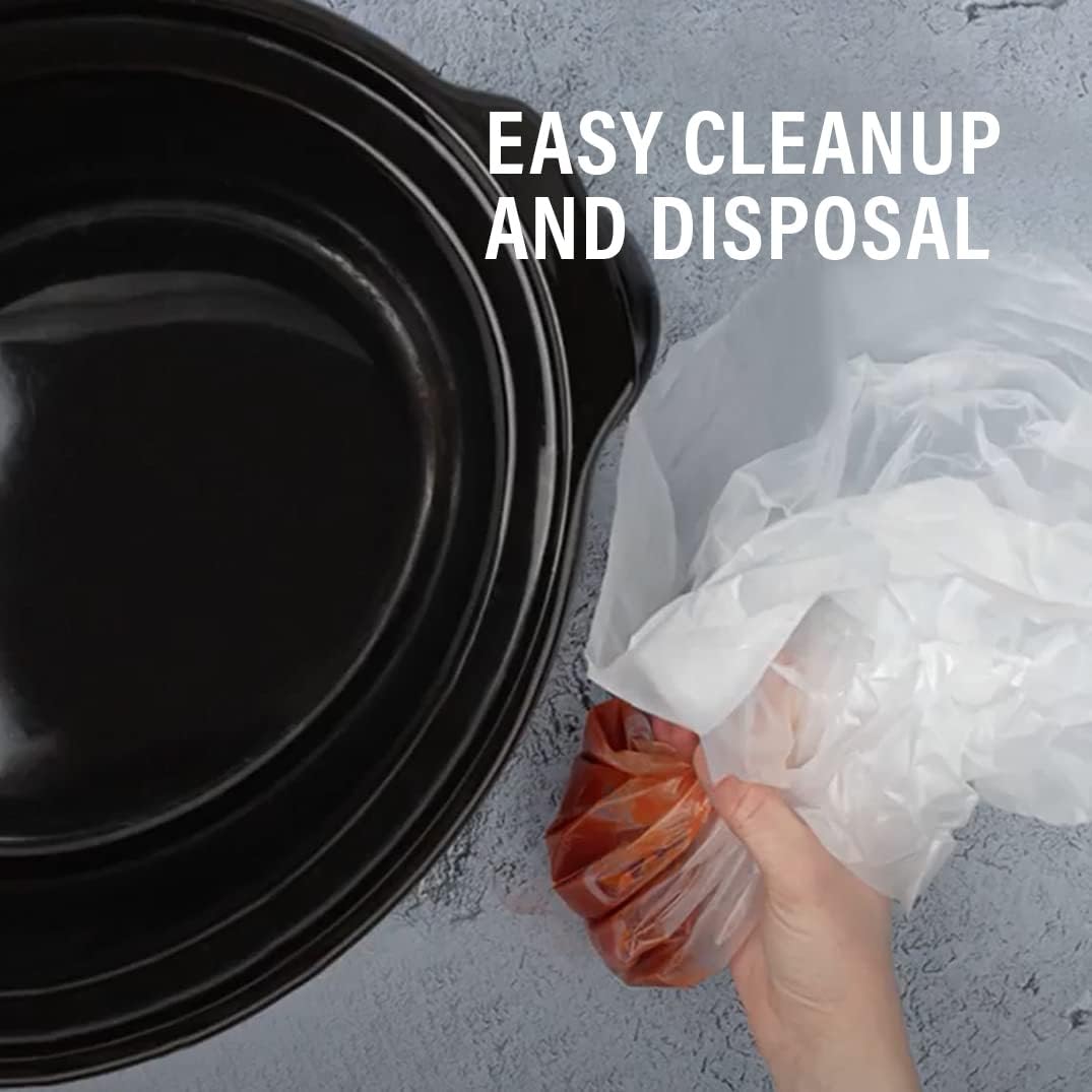 Party Bargains Slow Cooker Liners, 4" Wide Gusset, Multi Use Cooking Bags, Sous Vide (XL 1 PACK)