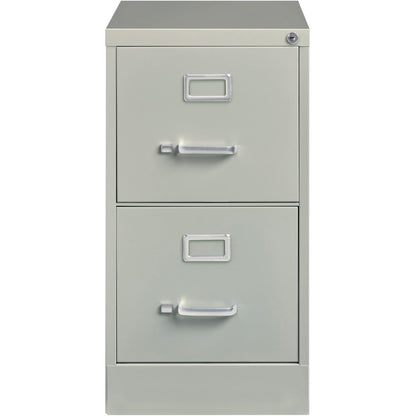 Lorell LLR42292 2-Drawer Vertical File, 15" x 22" x 28, Light Gray