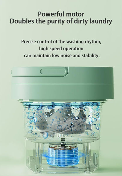 8L Portable Mini Washing Machine for Underwear, Baby Clothes, or Small Items, Lightweight (Pink)