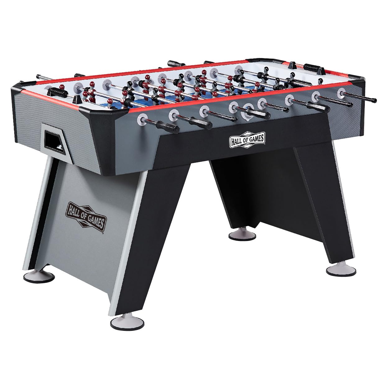 Hall of Games 56" Arcade Foosball Table, Black/Grey