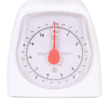 hand2mind Dual-Dial Analog Platform Scale, 5 kg Scale, Kitchen Scales, Weighing Scales, Classroom Supplies for Teachers Elementary, Teacher Supplies, School Supplies