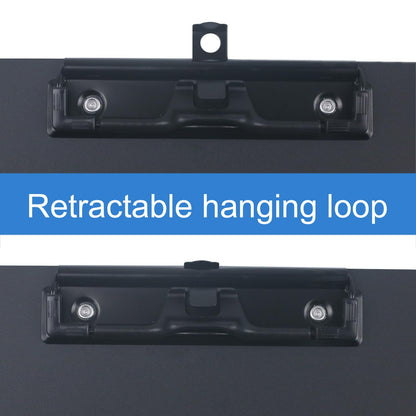 Acocony 11x17 Clipboard Aluminium with Pen Holder Extra Large Clipboard Vertical Super Hard 11 x 17 Clipping Board Black Pack of 1