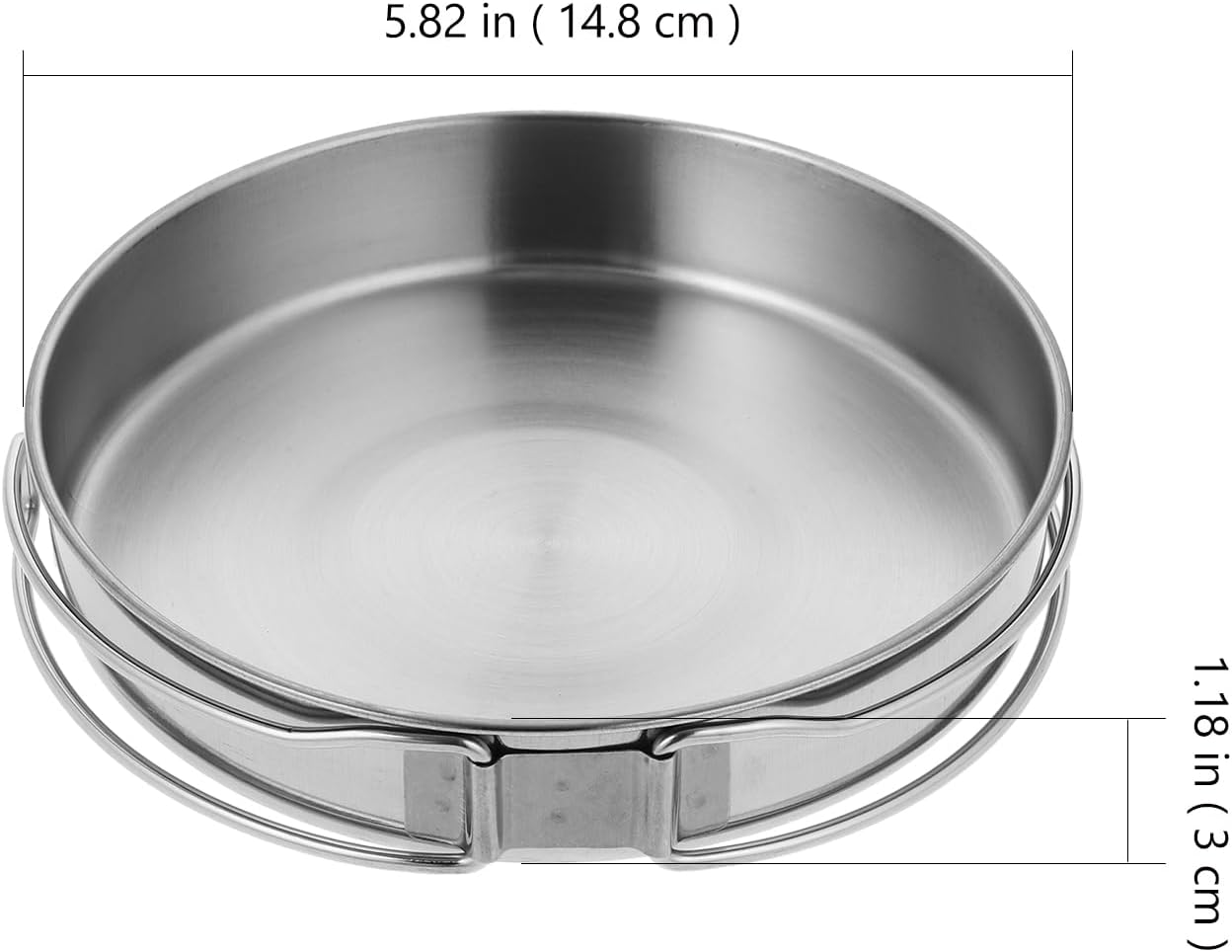 INOOMP Outdoor Non-stick Camping Skillet, Backpacking Grilling Pan for Outdoor Cooking