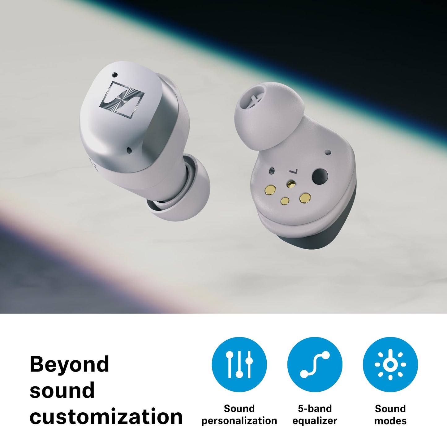 Sennheiser Momentum True Wireless 4 Smart Earbuds with Bluetooth 5.4, Crystal-Clear Sound, Comfortable Design, 30-Hour Battery Life, Adaptive ANC, LE Audio and Auracast - Black Copper