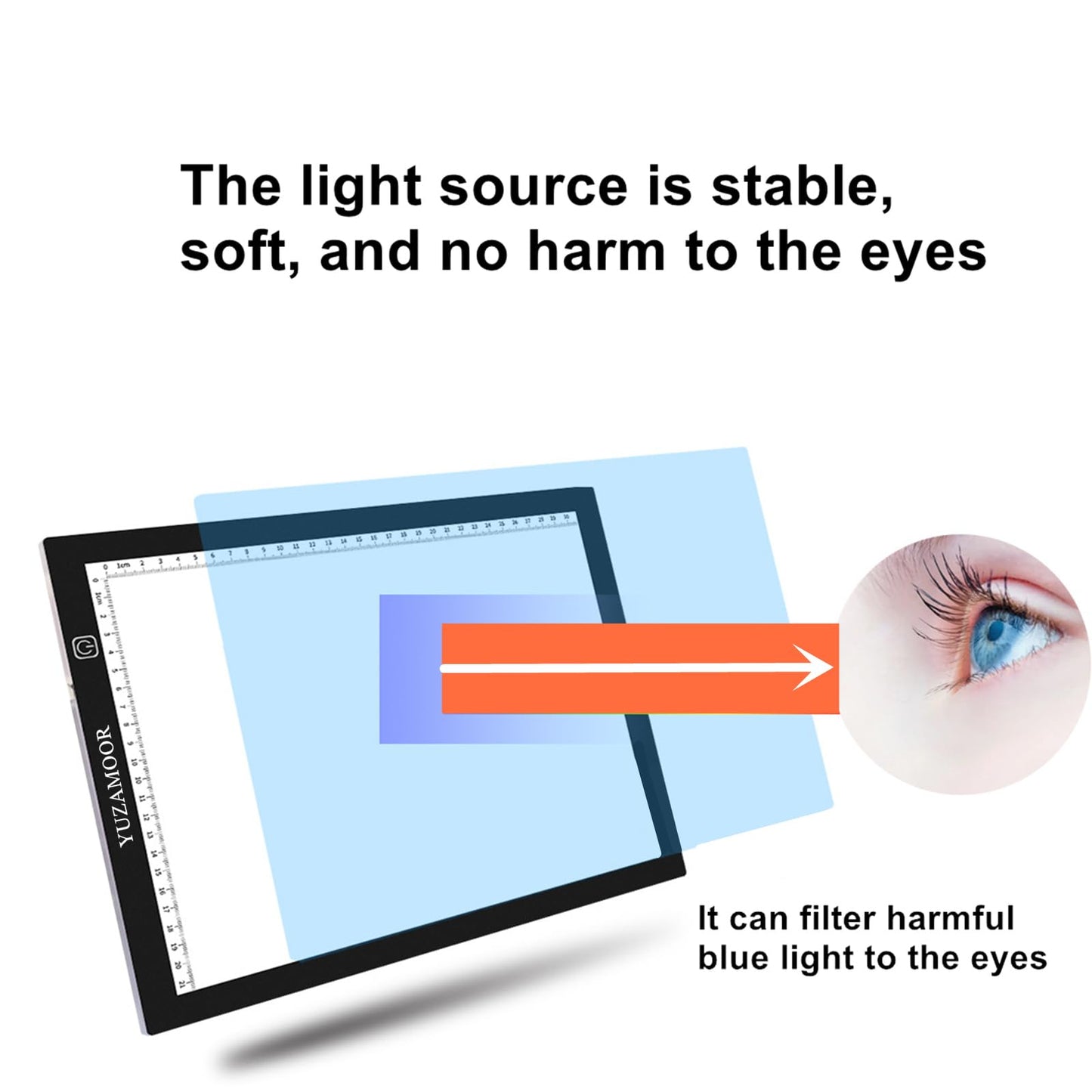 Premium A3 LED Tracing Light Pad for Diamond Art Painting - 3-Level Adjustable Brightness, No Mesh No Dot Technology, Ultra-Thin USB Powered Light Box for Sketching, Weeding Vinyl, Drawing, Design