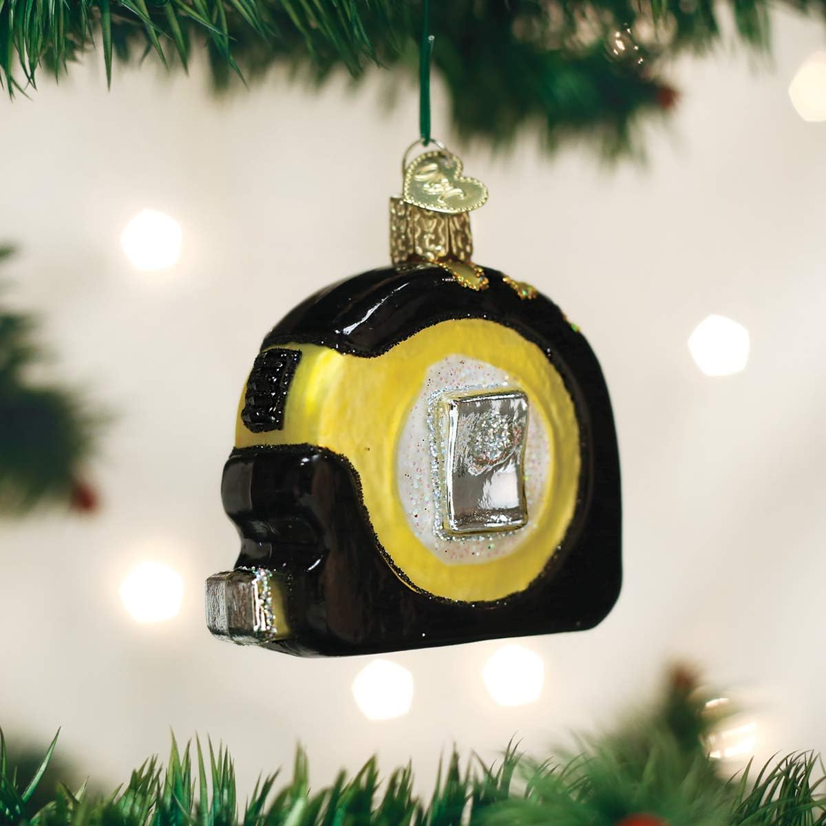 Old World Christmas Glass Blown Ornament - Tape Measure (32295)