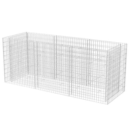 Tmriohed Large Galvanized Steel Raised Garden Bed, 106.3x35.4x39.4 in Rectangular Outdoor Metal Planter for Patio Balcony, Silver, Heavy-Duty Flower Box for Vegetables, Herbs & Plants