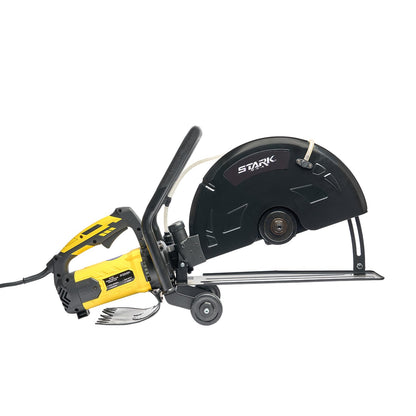 XtremepowerUS 3200W Electric 16" Circular Saw Concrete Saw Wet/Dry Concrete Cutter 20AMP With Water Line Attachment Wet Concrete Saw (Blade Included) Ideal for DIY House, Foundation