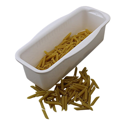 Microwave Pasta Cooker with Built-In Portion Tool, BPA-Free Microwave Pasta Maker for Spaghetti, Ramen & Vegetables, Dishwasher Safe
