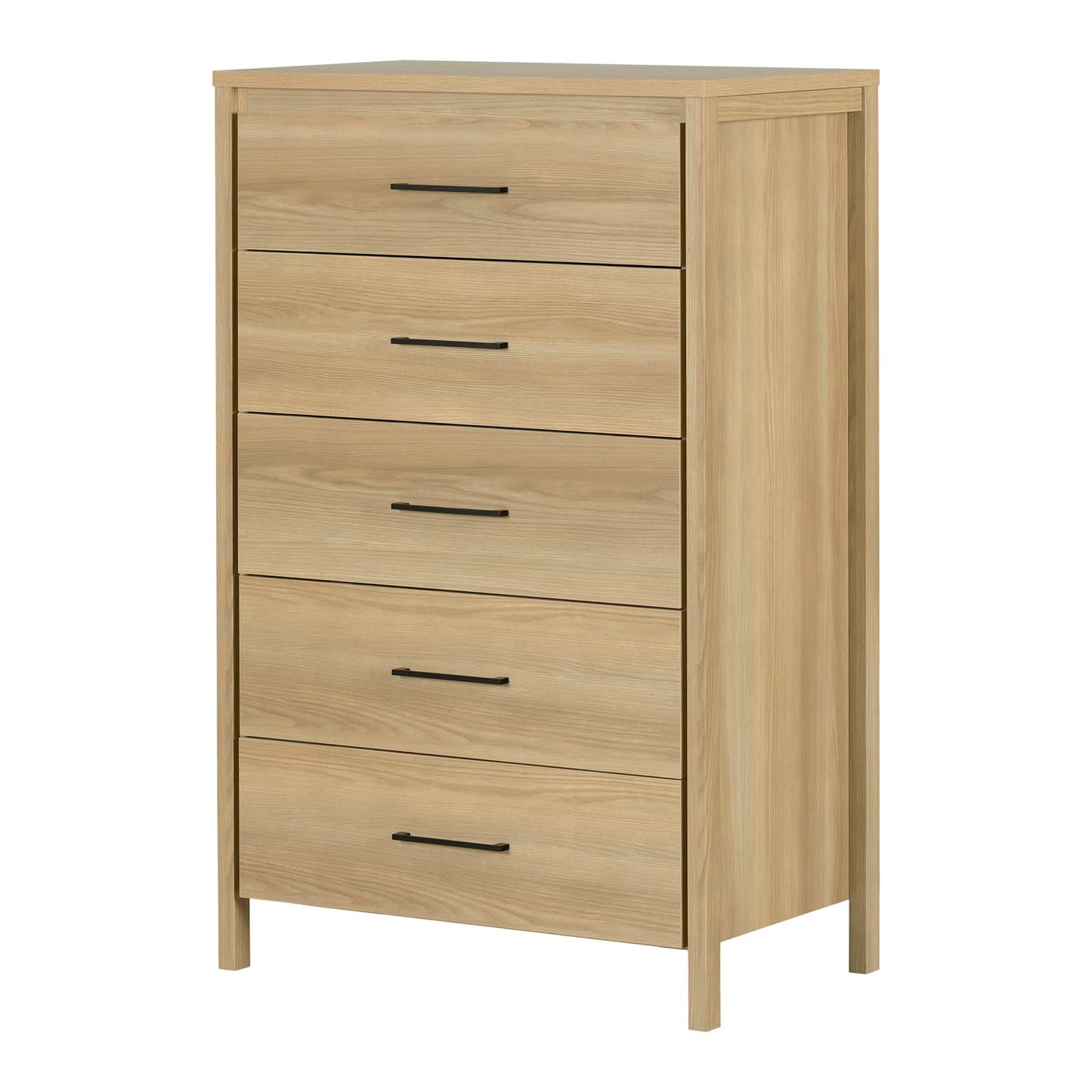 South Shore Gravity 5-Drawer Chest Natural Ash, Contemporary