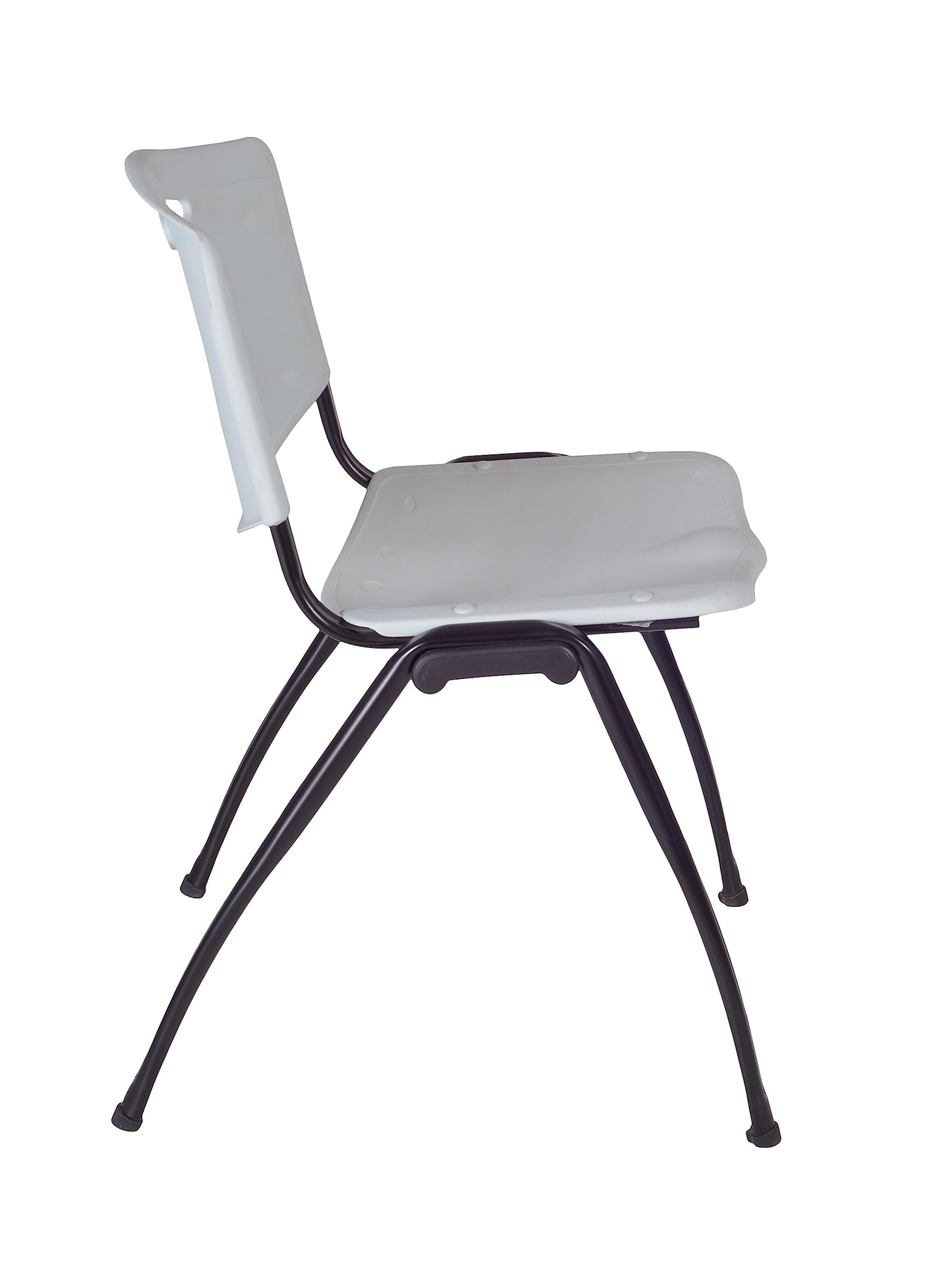 Regency Kobe 60 x 24 in. Flip-Top Training Nesting Table- Neo Walnut, 2 M Stack Chairs- Grey