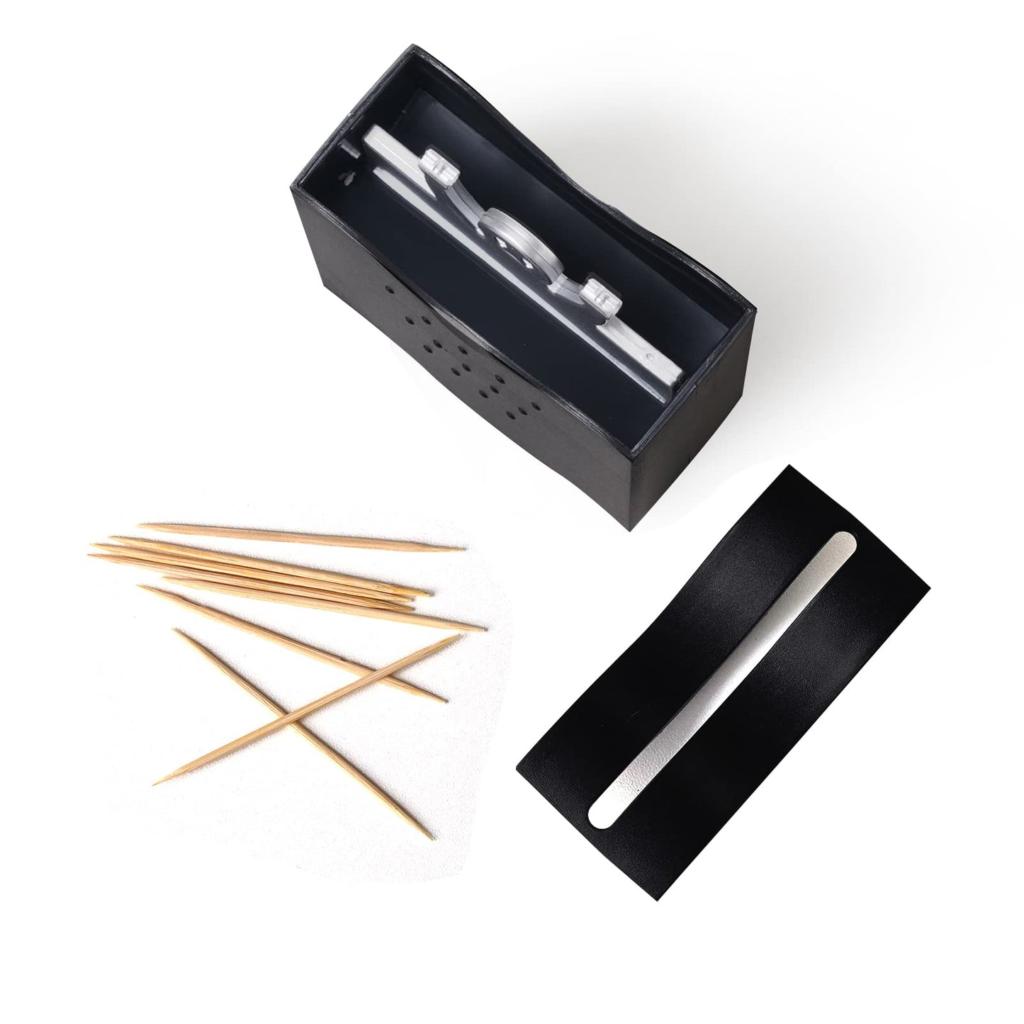 LivLab Fun Toothpick Holder - Cute Toothpick Dispenser ABS Fun Toothpick Holders Decorative Plastic Toothpick Holder (Black)