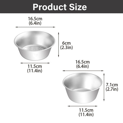 2 Set Berry Baskets,316 Stainless Steel Strainer Set,Fruit Washing Bowl with Strainer,Small Metal Colander for Berries, Strawberry, Grape, Cherry, Dishwasher Safe