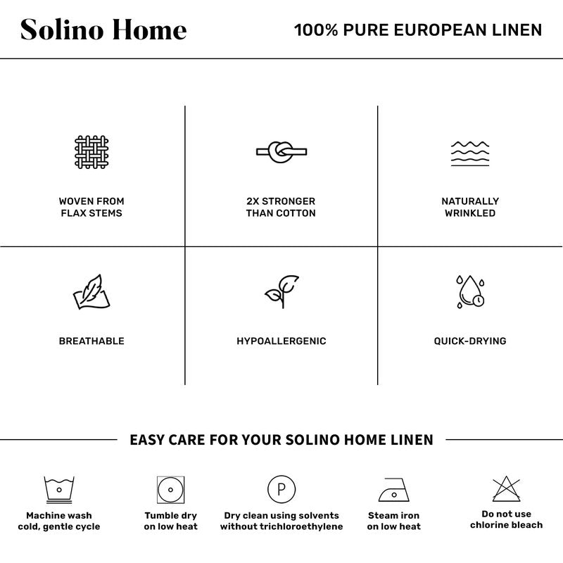 Solino Home Linen Cloth Placemats Set of 4-100% Pure Linen Hemstitch Chambray Navy Placemats 14 x 19 Inch - Milan Hemstitch Table Place Mats for Mothers Day, Memorial Day