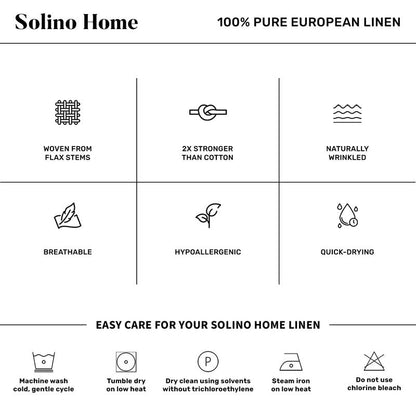 Solino Home Linen Cloth Placemats Set of 4-100% Pure Linen Hemstitch Chambray Navy Placemats 14 x 19 Inch - Milan Hemstitch Table Place Mats for Mothers Day, Memorial Day