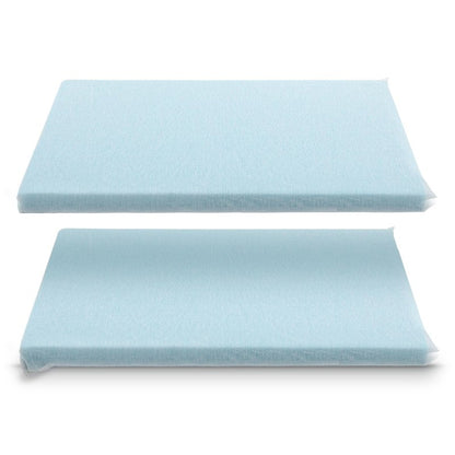 Beeveer 2 Pcs Adjustable Memory Foam Pillow, Thin Height 1.2'' Soft Insert Slim Flat Pillow for Neck Support Neck Pain Relief for Back, Side, Stomach Sleeper (23.6'' x 14.2''x 1.2'', Blue)